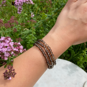 Rauchquarz Armband, facettiert