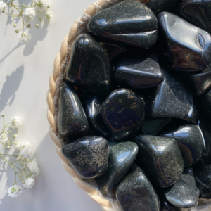 Lemurische Jade Trommelstein