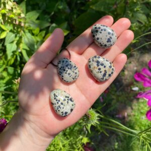 MERKABA Kette mit Dalmatinerstein