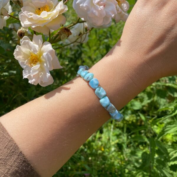 Larimar Freeform Armband · A-Qualität