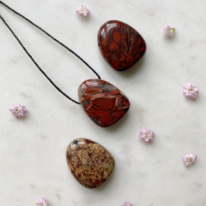 MERKABA Kette mit Rotem Brekzien Jaspis