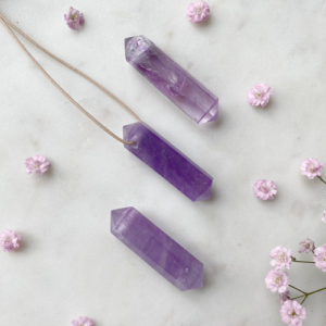 MERKABA Kette mit Amethyst Doppelender