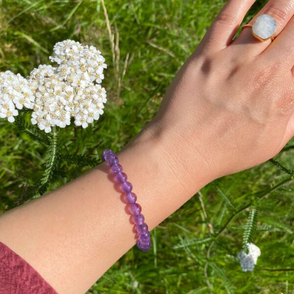 Amethyst Armband · A-Qualität · 6mm