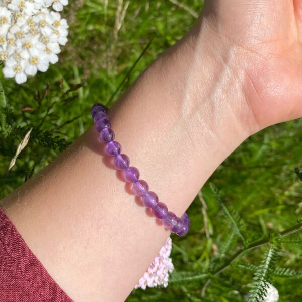 Amethyst Armband · A-Qualität · 6mm – Bild 2