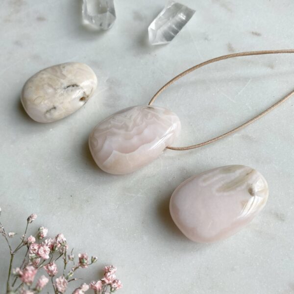 MERKABA Kette mit Manganocalcit – Bild 2
