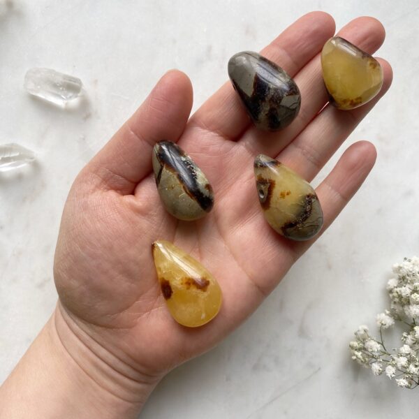 MERKABA Kette mit Septarie Tropfen – Bild 3