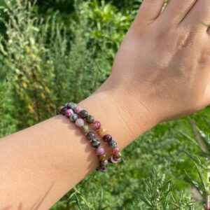 Armband mit Buntem Turmalin · 6mm