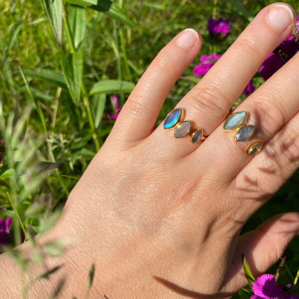 Labradorit Ring · A-Qualität · FINAL SALE – Bild 3