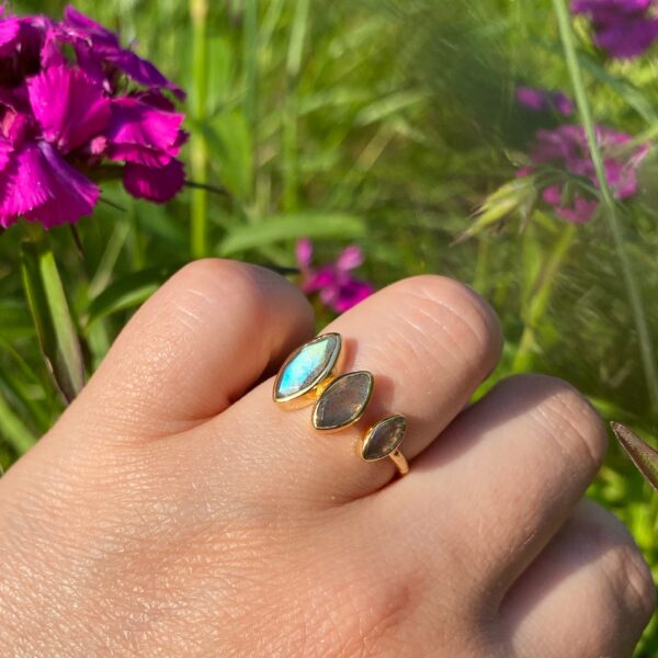 Labradorit Ring · A-Qualität · FINAL SALE – Bild 2