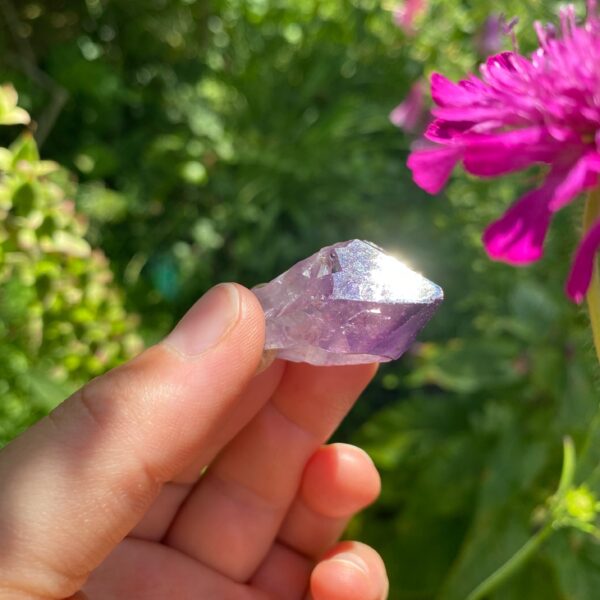 MERKABA Kette mit Amethyst Naturkristall – Bild 5