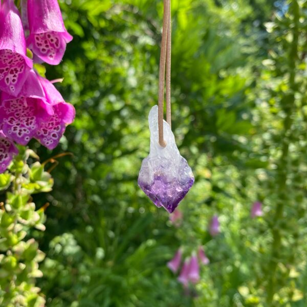 MERKABA Kette mit Amethyst Naturkristall – Bild 2