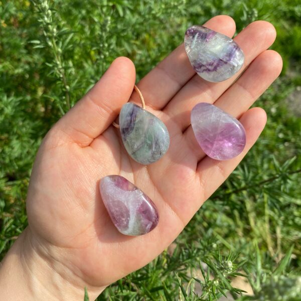 MERKABA Kette mit Regenbogenfluorit – Bild 2