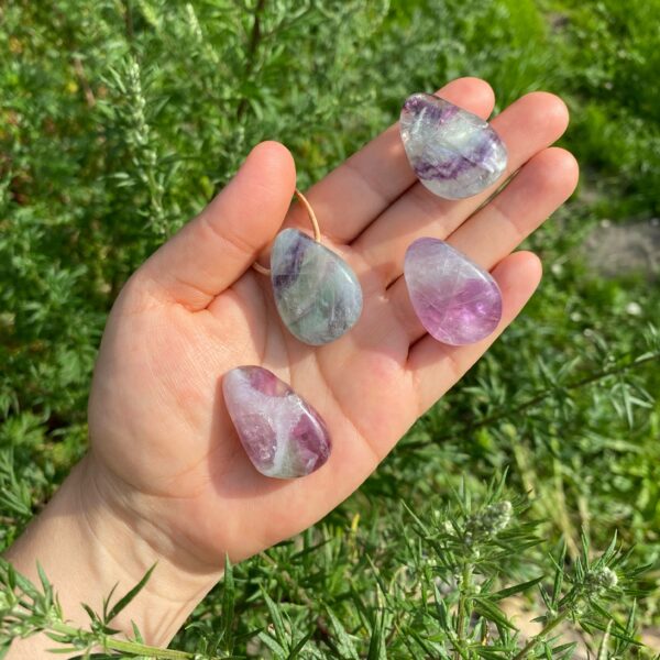 MERKABA Kette mit Regenbogenfluorit