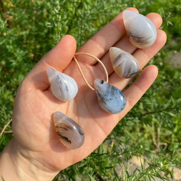 MERKABA Kette mit gebändertem Achat – Bild 2