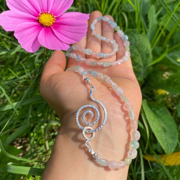 WISE WOMAN Bunter Beryll · 925 Silberspirale