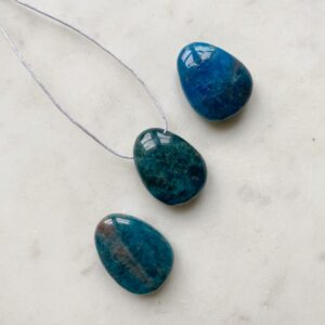 MERKABA Kette mit blauem Apatit · A-Qualität