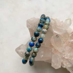 K2 (Azurit in Gneis) Armband · 6mm