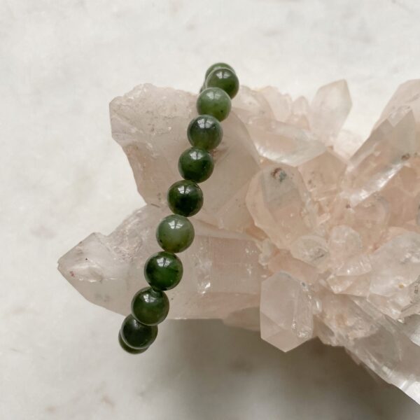 Armband mit echter Nephrit Jade · 6mm – Bild 3