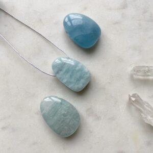 MERKABA Kette mit Aquamarin · A-Qualität