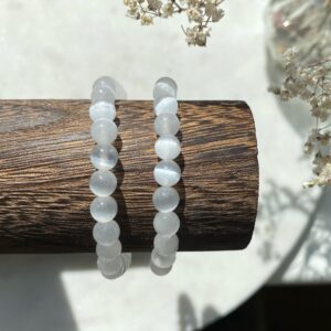 Lichtvolles Selenit Armband · 6mm