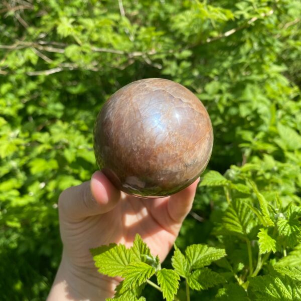 Schimmernde Mondstein Kugel mit Ständer · High Quality – Bild 5
