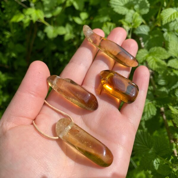 MERKABA Naturcitrin Kette · AA-Qualität · Größe L – Bild 2