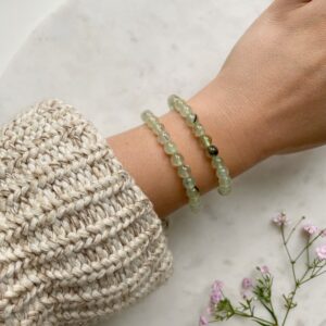 Prehnit Armband · 6mm