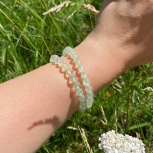 Prehnit Armband · 6mm
