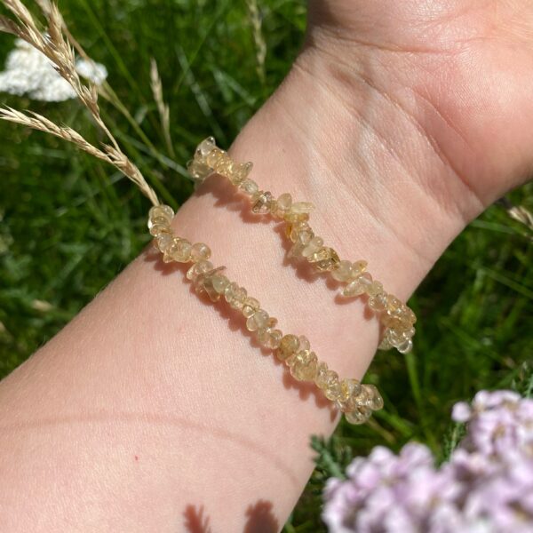 Zartes Rutilquarz Splitterarmband – Bild 2