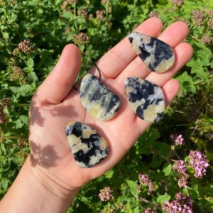 ZWERGENSCHATZ Kette mit Pyknit (Topas aus dem Erzgebirge)