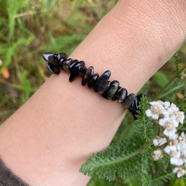 Goldobsidian Splitterarmband – Bild 3