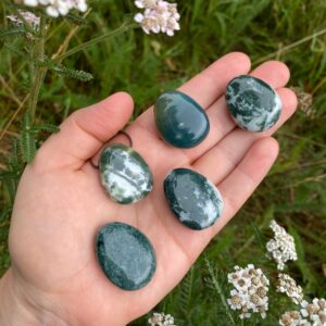 MERKABA Kette mit Moosachat