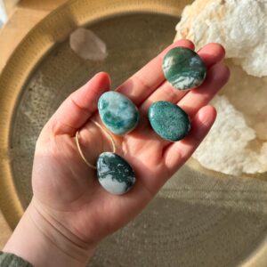 MERKABA Kette mit Moosachat