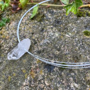 Edelstahlreif mit Drehverschluss · silber-weiß · 42cm