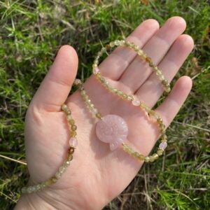 HERZ DES WANDELS Grossular · Rosenquarz Spirale · Morganit