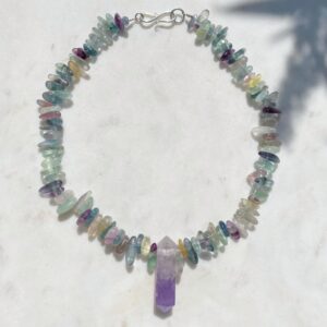 AURORA Regenbogenfluorit · Amethyst