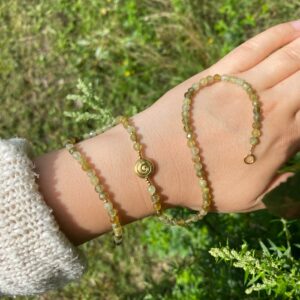 GOLDENE ERNTE Grossular · Spirale vergoldet