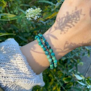 Chrysokoll-Diorit Armband · 6mm