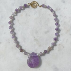 HÖHERES SELBST Amethyst · Weißer Mondstein · Perle