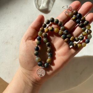 BAUM DES LEBENS • Tigerauge (matt) • 925er Silber