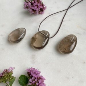 MERKABA Kette mit transparentem Rauchquarz