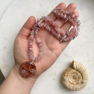 SEELENPFAD · Red Healer Kette mit Anhänger • 925er Silber