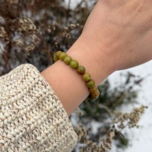 Pistazienopal Armband · 8mm