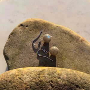 Ohrhänger Labradorit · 925er Silber