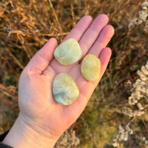 Prehnit Scheibenstein · A-Qualität