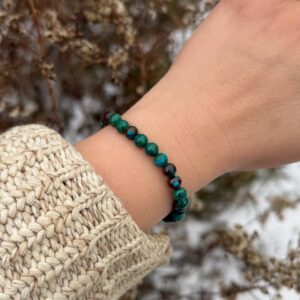 Chrysokoll Armband · 6mm