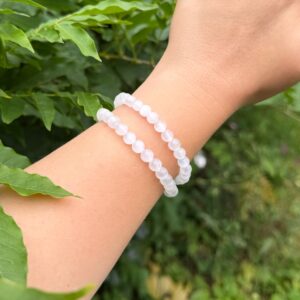 Lichtvolles Selenit Armband · 6mm