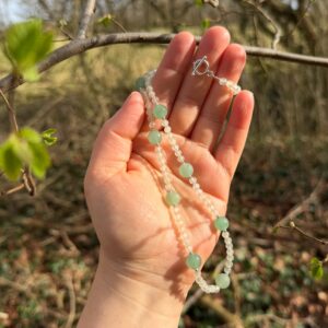 Kette Aventurin • Serpentin • 925er Silber