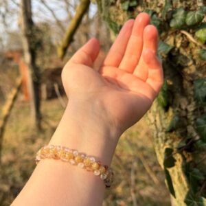 Armband Gelber Granat • Super Seven