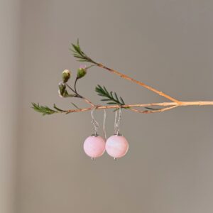 Ohrhänger Rosa Andenopal · 925er Silber